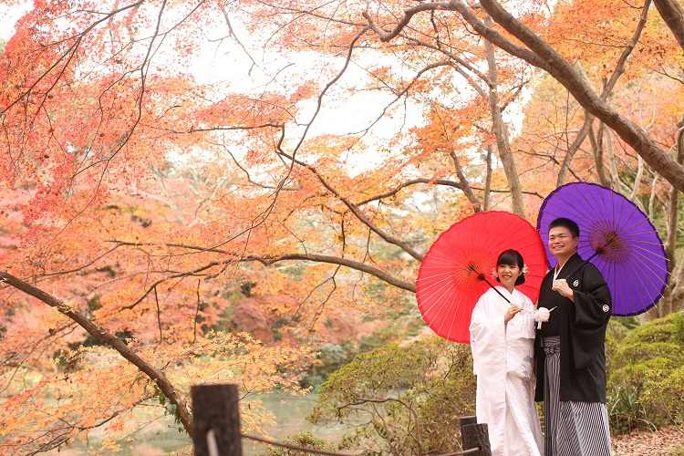 和装前撮り,花嫁和婚