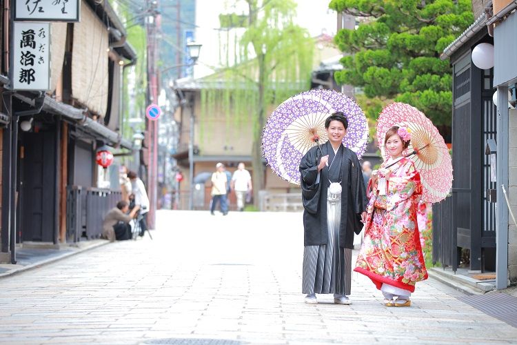 京都,和装前撮り,街並み