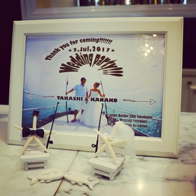 海風香るコットンハーバークラブ 南国調のウェルカムスペースをご紹介 美花嫁図鑑 Farny ファーニー お洒落で可愛い花嫁レポが満載 Byプラコレ