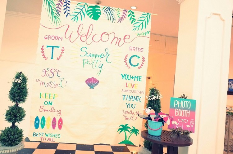 テーマsummer Partyにこだわった手作りアイテム コーディネート 美花嫁図鑑 Farny ファーニー お洒落で可愛い花嫁レポが満載 Byプラコレ
