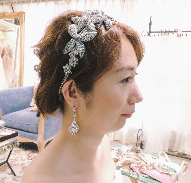 ウェディングドレス,ヴェラ・ウォン,ヘアアクセサリー
