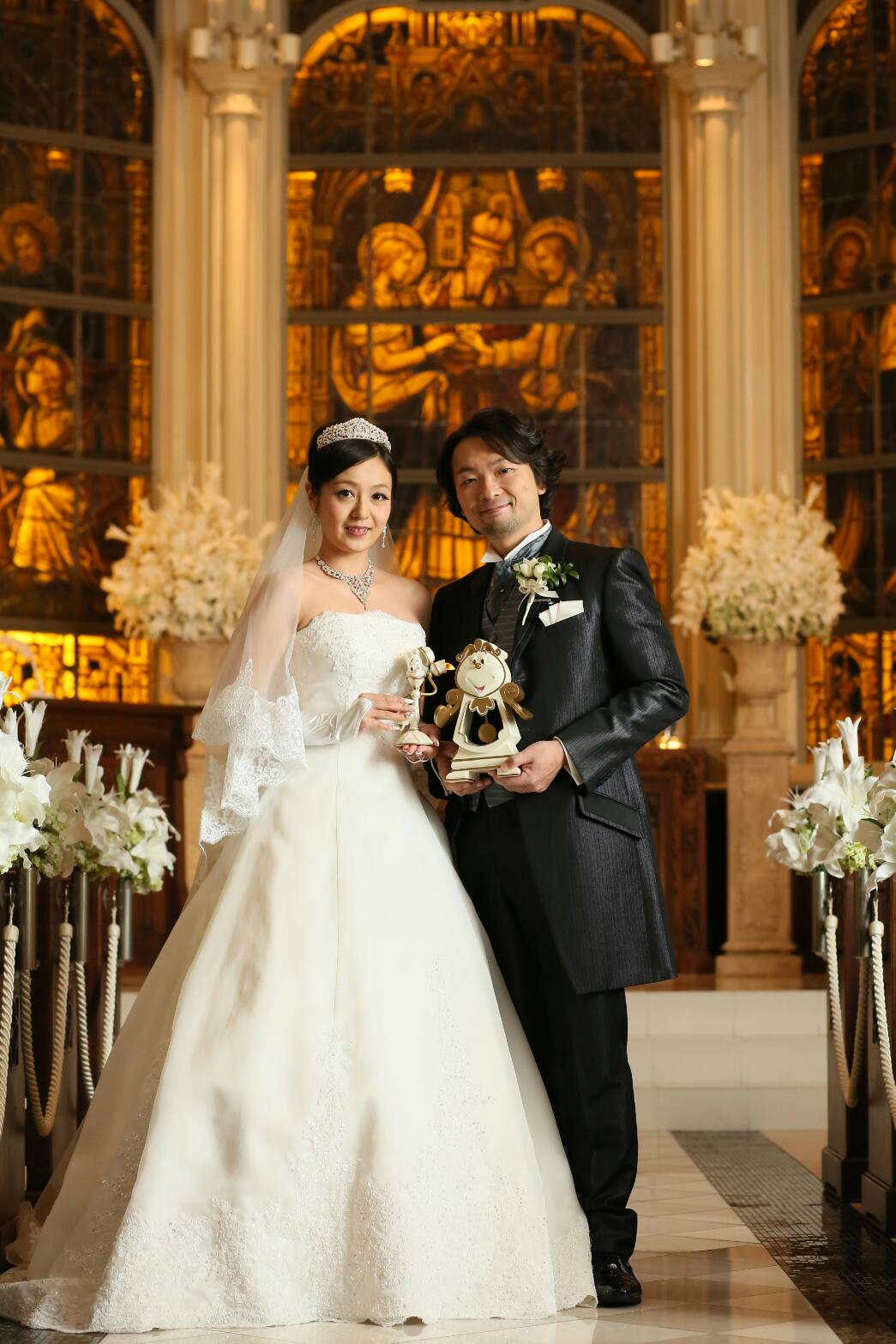 非売品付き！美女と野獣 ライト ルミエール 結婚式 幻想的な空間にうっとり⁂《美女と野獣》の世界観を再現した