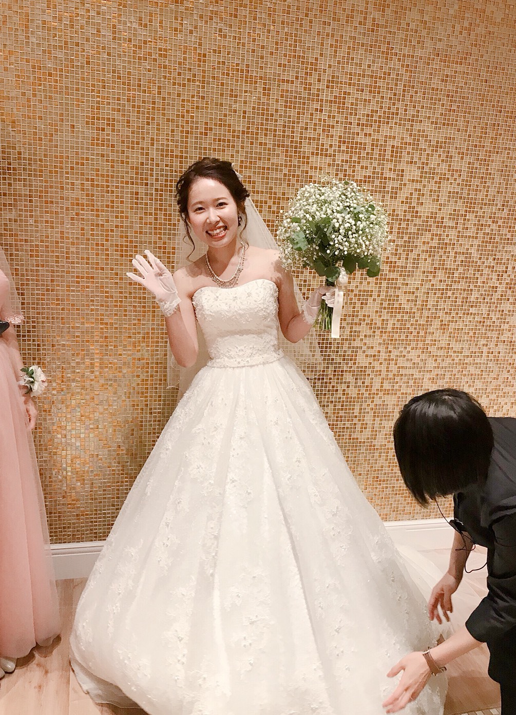 挙式からお色直しまで..♡♡ドレスに合わせたウェディングヘア、ブーケ