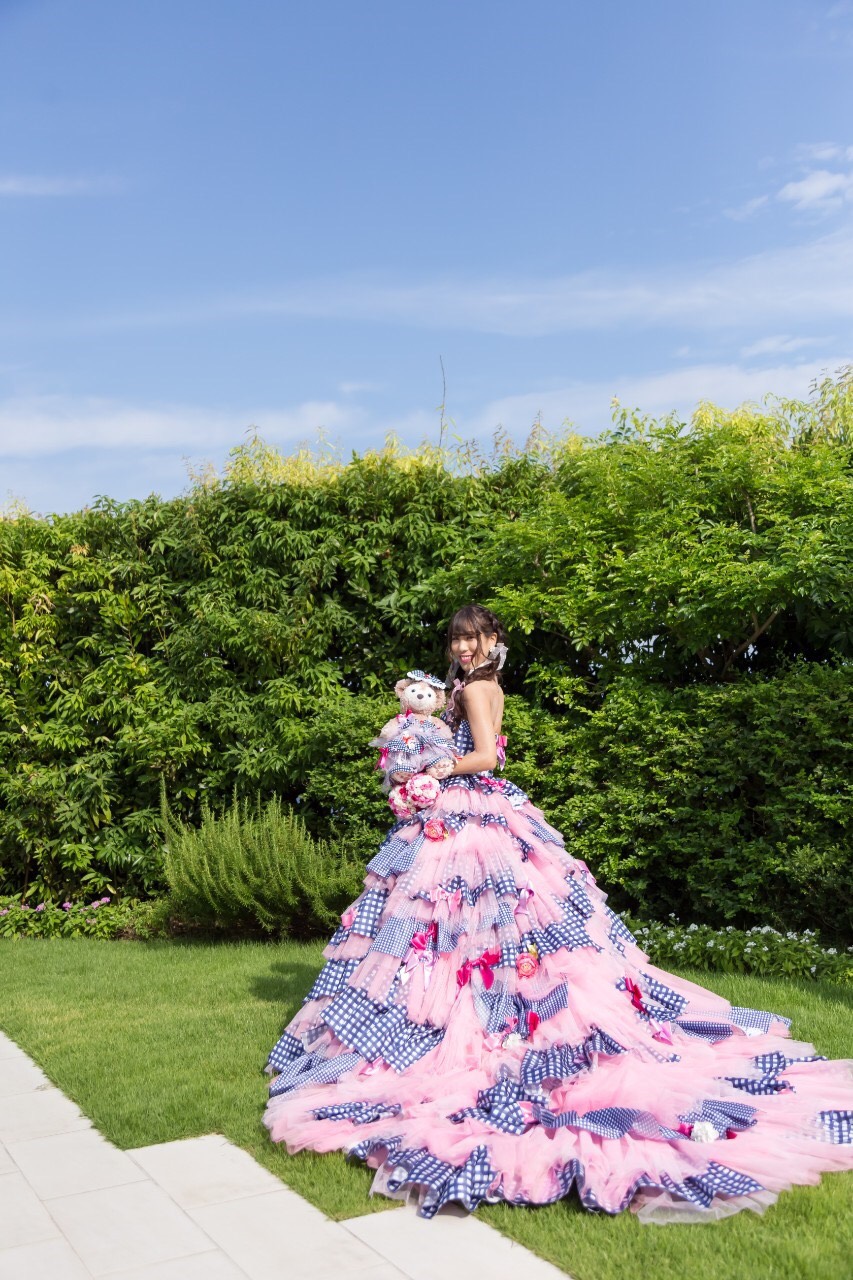 THE HANY系 お花畑 ウェディングドレス カラードレス ダッフィー THE HANY系 お花畑 ウェディングドレス カラードレス ダッフィー