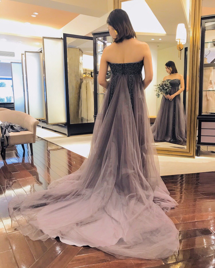 胸元のデザインがお気に入り♩運命のドレスはこれに決まり