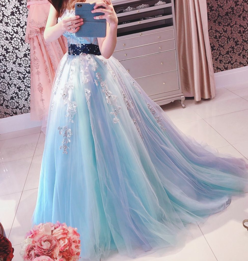 夢のようなパステルカラーのドレス 春らしいパステルカラーを中心に選んだ【カラードレス試着レポまとめ