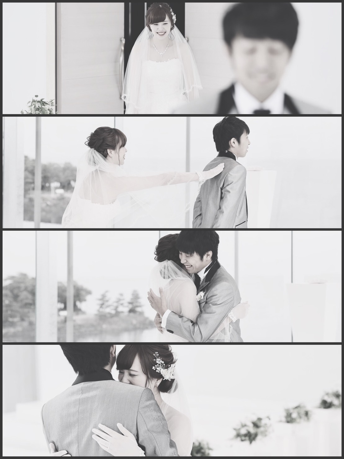 チャペルでのわたしたちらしいウェディングフォト 4コマショットもご覧あれ 美花嫁図鑑 Farny ファーニー お洒落で可愛い花嫁レポが満載 Byプラコレ