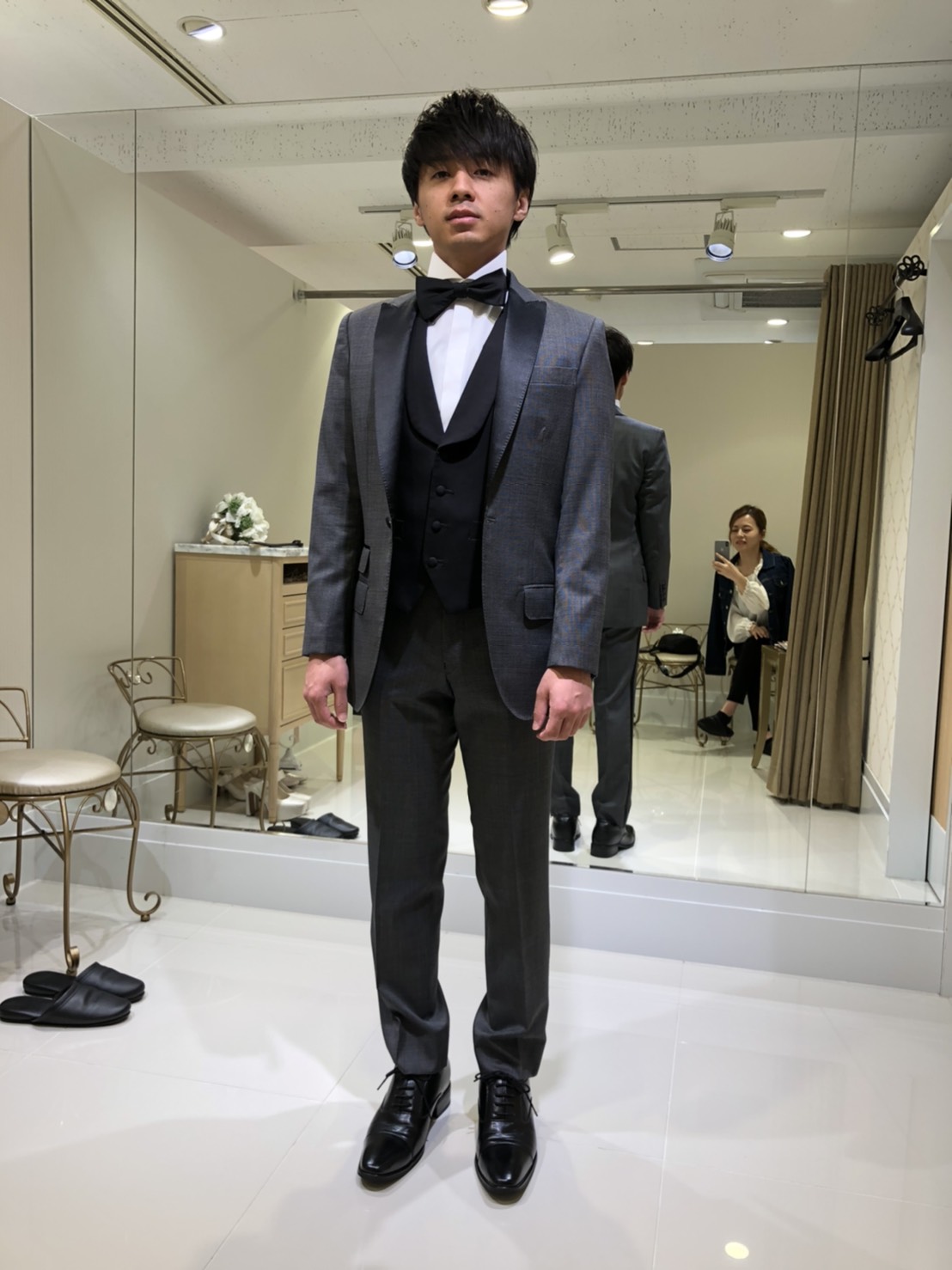 正規品販売! Bambiさん専用 タキシード グレー ウェディング セットアップ