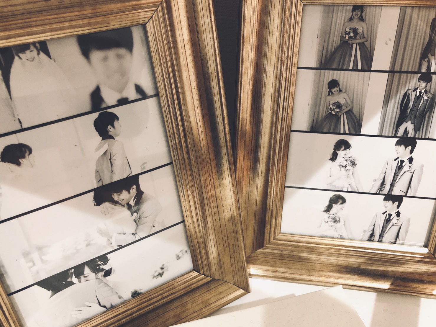 モノクロ写真やゴールドアイテムで、シンプル&まとまりある