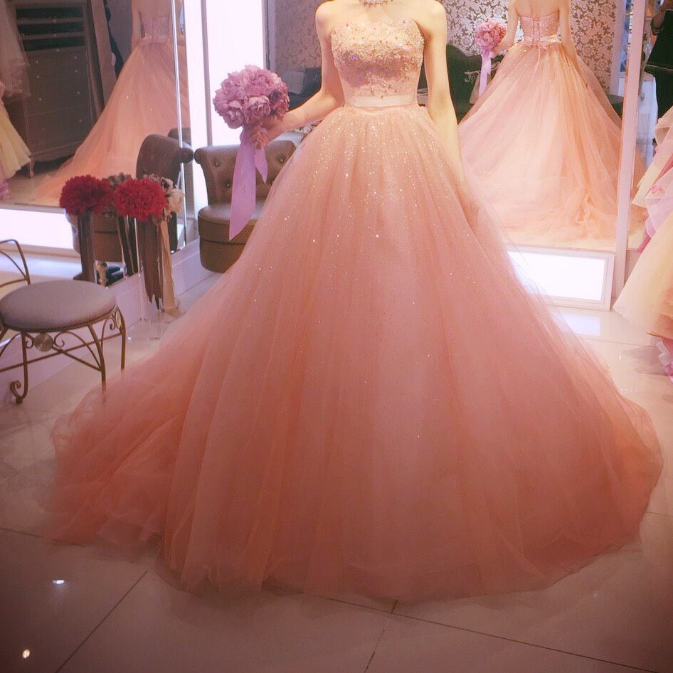 ピンクカラードレス試着レポ♡FOUR SIS & CO.でした運命のカラードレス