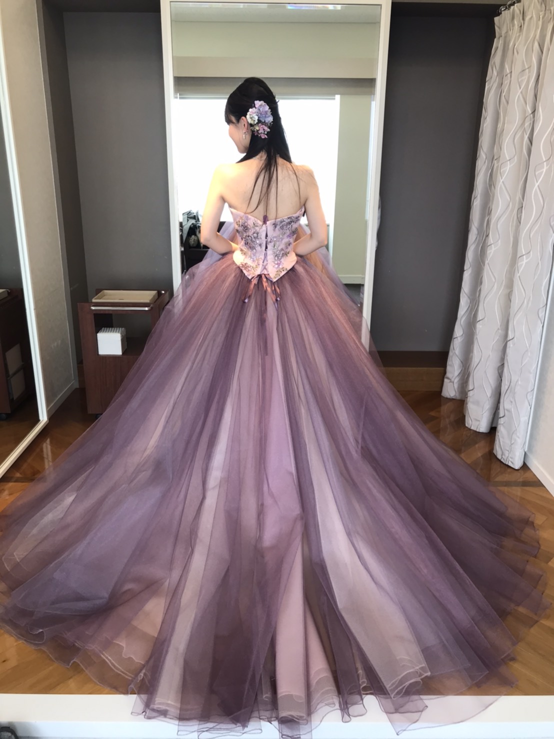 カラードレス(パープル) カラードレス試着レポ】TAKAMI BRIDALでのお気に入りカラー