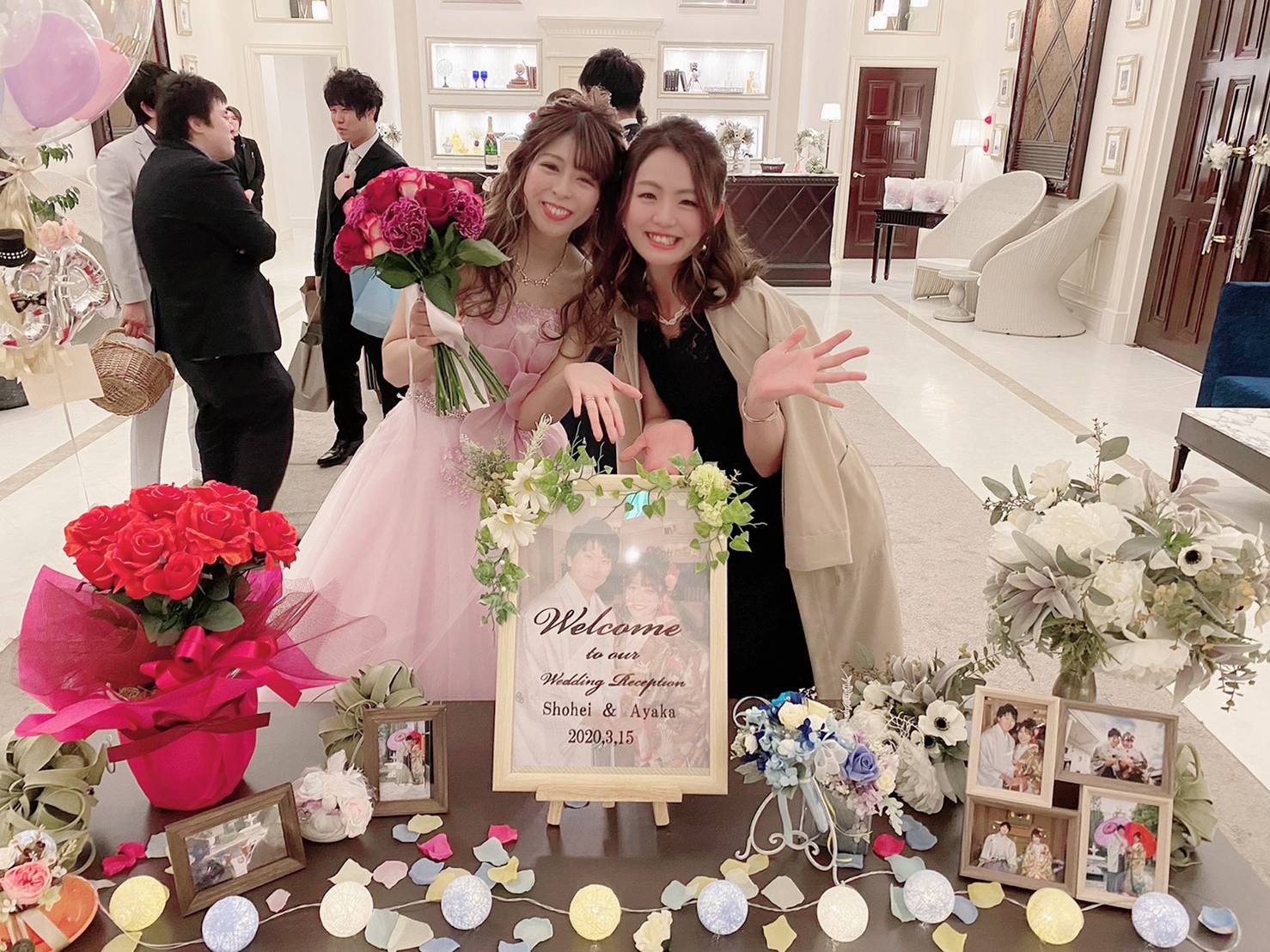 親友の手作りウェルカムボードで心温まる結婚式を♡*＊ | 美花嫁図鑑