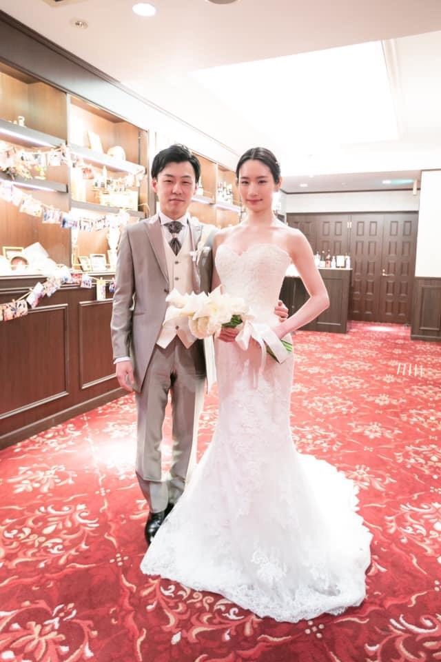 挙式を終えホット一安心♡*マーメイドラインからレッドドレスへお