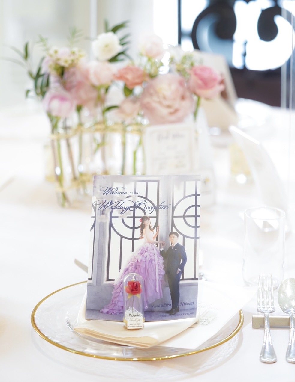 お花を沢山使ったおもてなし 伝えたい思いが伝わるdiyアイテムをご紹介 美花嫁図鑑 Farny ファーニー お洒落で可愛い花嫁レポが満載 Byプラコレ