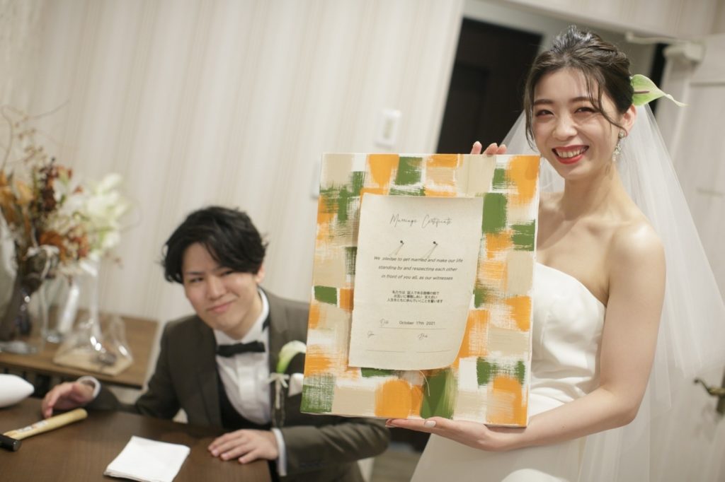 ターナーアクリルガッシュ2色☆ウェディングキャンバス☆結婚式☆結婚