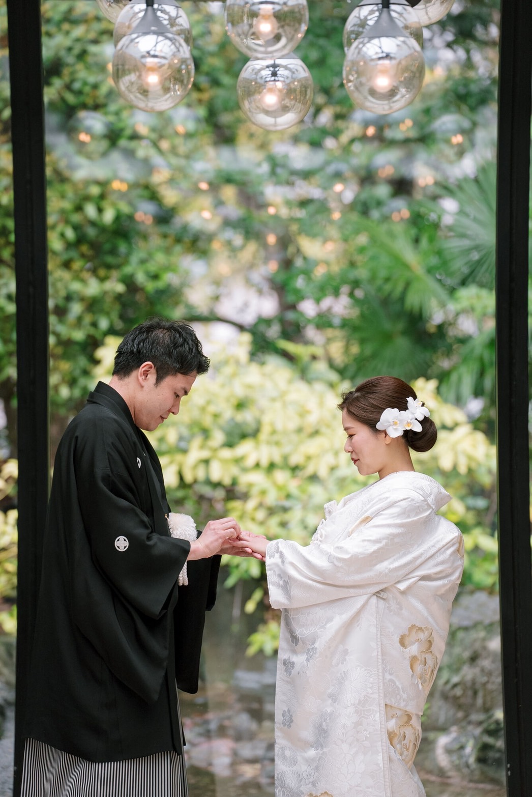 猫結婚式猫の嫁入花嫁❤︎花婿白無垢、角隠し紋付き袴