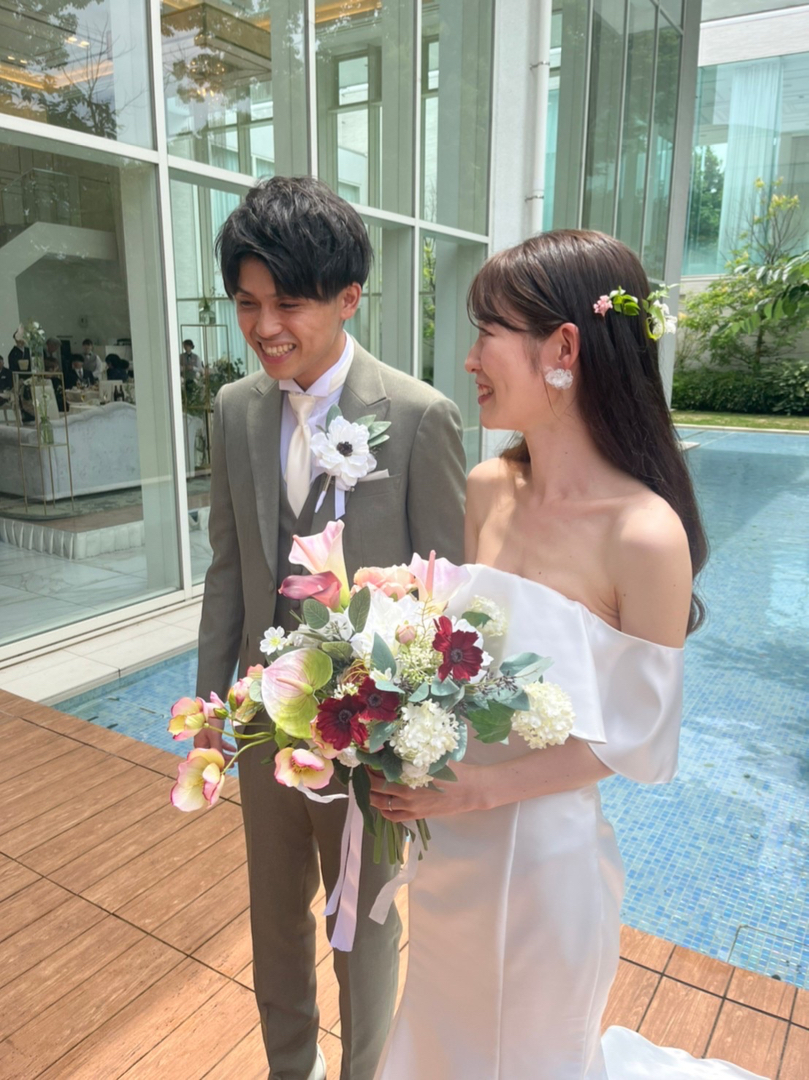 披露宴レポ】ビッグドーナツをがぶり！！アットホームなナチュラル