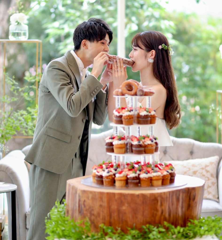 披露宴レポ】ビッグドーナツをがぶり！！アットホームなナチュラル